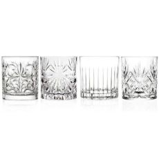 Набор из 4-х стаканов для виски RCR set Mixology 340 мл, хрустальное стекло, Италия
