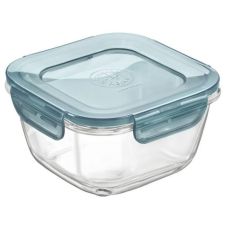 Контейнер 14 х 14 см высокий, 750 мл, голубой, стекло, серия Frigoverre Evolution, Bormioli Rocco