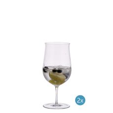 Набор бокалов для воды, 380 мл, 2 шт, D82 mm, H180mm, хрустальное стекло, ручная работа, Fine, Halimba