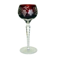 Фужер для красного вина темно-бордовый 230 мл, серия GRAPE, AJKA CRYSTAL