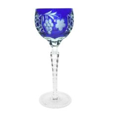 Фужер для красного вина синий 230 мл, серия GRAPE, AJKA CRYSTAL