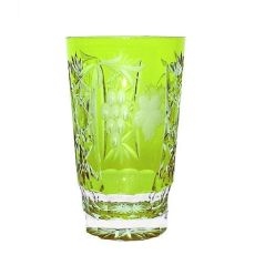 Стакан высокий светло-зеленый 390 мл, серия GRAPE, AJKA CRYSTAL