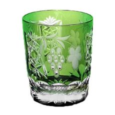 Стакан низкий темно-зеленый 390 мл, серия GRAPE, AJKA CRYSTAL