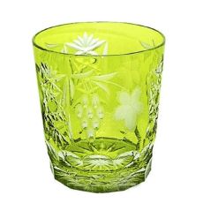 Стакан низкий светло-зеленый 390 мл, серия GRAPE, AJKA CRYSTAL