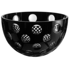 Салатник черный 25 см, серия CHECKER, AJKA CRYSTAL