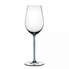 Бокал для вина Riesling/Zinfandel, 395 мл, прозрачный/бирюзовый, хрусталь, серия Fatto a Mano, Riedel