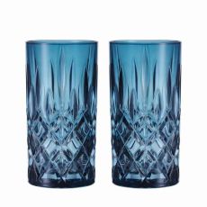 Набор высоких стаканов 2 шт., синий, 395 мл, Noblesse, хрустальное стекло, Nachtmann
