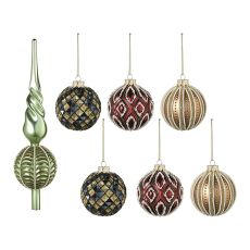 Набор ёлочных украшений Vitrage из коллекции New Year Essential, 7 шт., Tkano