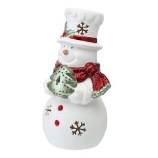 Декор новогодний с подсветкой Classy Snowman из коллекции New Year Essential, 20 см, Tkano