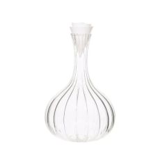 Carafe Lignes & Bouchon Corolle, Декантер 1500 мл, D17 см, H25 см, хрустальное стекло, ручная работа, Франция, L'Atelier du Vin
