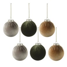 Набор ёлочных украшений Velvet Christmas из коллекции New Year Essential, 6 шт., Tkano