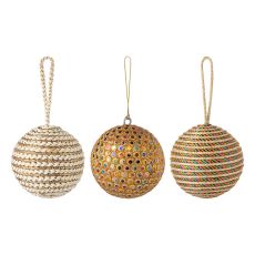 Набор ёлочных украшений Disco balls из коллекции New Year Essential, 3 шт., Tkano