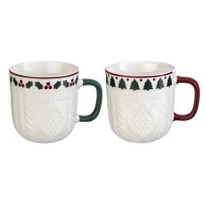 Набор из двух кружек Warm Celebration из коллекции New Year Essential, 400 мл, Tkano