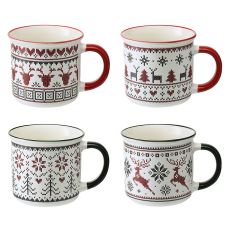 Набор из четырех кружек Sweet Memories из коллекции New Year Essential, 350 мл, Tkano