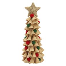 Декор новогодний Classics из джута и гофрированного картона из коллекции New Year Essential, Tkano