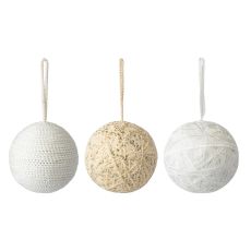 Набор ёлочных украшений White elegance коллекции New Year Essential, 3 шт., Tkano