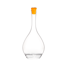 Carafe Perch?e Ronde, Графин 750 мл, D15 см, H32,5 см, размер желтой крышки: D3,8 см, H4,5 см; бессвинцовый хрусталь, Франция, L'Atelier du Vin