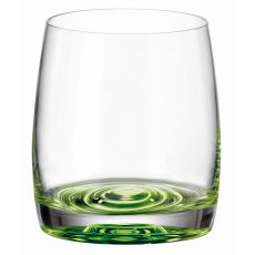 Набор из 6-ти стаканов для виски PAVO AQUA green, 290 мл, Crystal Bohemia