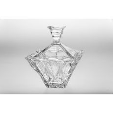 Доза с крышкой OCEAN, 19,3 см; стекло, Bohemia JIHLAVA