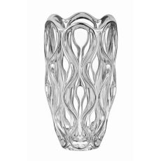 Ваза OCEAN, 30 см; декор Платина; стекло, Bohemia JIHLAVA