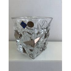 Набор из 6-ти стаканов для виски GLACIER, декор Платина; 350 мл; хрусталь, Bohemia JIHLAVA