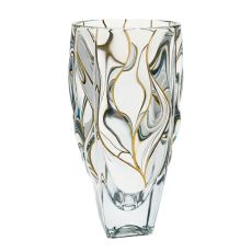 Ваза BAMBOO, 30 см; декор Золотые линии; стекло, Bohemia JIHLAVA