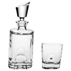 Набор для виски Torneo: 1 штоф 550 мл и 6 стаканов 300 мл, Crystal Bohemia