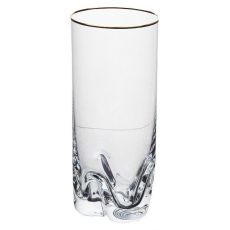 Набор из 6-ти стаканов для воды BARLINE TRIO, декор Отводка платина, 300 мл, Crystalex