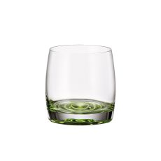 Набор из 6-ти стаканов для виски PAVO AQUA green, 230 мл, Crystal Bohemia