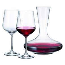 Набор для вина Strix: декантер 1500 мл и 6 бокалов 580 мл, Crystal Bohemia