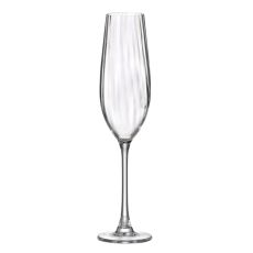 Набор из 2-х бокалов для шампанского Columbia optic, 260 мл, Crystal Bohemia