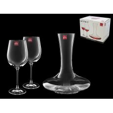 Набор из 3-х предметов для вина Universal: графин 1,5 л и 2 бокала 610 мл, Rona