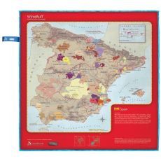 Салфетка из микрофибры для натирки стекла  Spain Wine Map, Soiree Home
