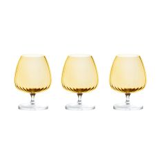 Набор из 6-ти бокалов для коньяка, 465 мл, 6 шт, цвет янтарный, Opium, Le Stelle