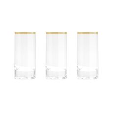 Набор из 6-ти стопок для водки, 70 мл, с золотистым кантом, Gemma Gold, Le Stelle