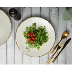 Тарелка мелкая без рима 30 cm, Seasons Бежевый, Porland