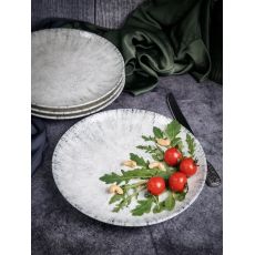 Тарелка мелкая 25 см, без борта,  цвет серый, BLIZZARD, Porland