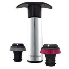 Помпа для вина с 2-мя пробками вакуумными, нержавеющая сталь, Vin Bouquet