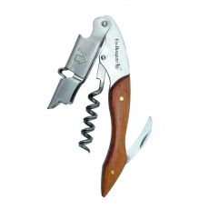 Нарзанник с деревянной ручкой 3-х функциональный, двухступенчатый, нержавеющая сталь, Vin Bouquet