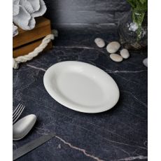 Блюдо овальное 20 см, цвет белый, STORM, Porland