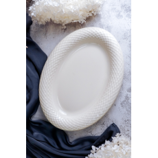 Блюдо овальное 34 см, цвет белый, ALUMILITE AQUA, Porland