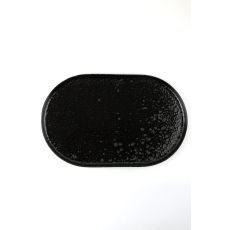 Тарелка овальная 32см, чёрный, BLACK MOSS, Porland