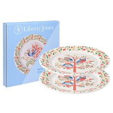 Набор тарелок Owl из коллекции Birds of Paradise в подарочной упаковке, ?28 см, 2 шт., Liberty Jones