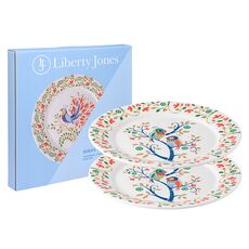 Набор тарелок Love Birds из коллекции Birds of Paradise в подарочной упаковке, ?28 см, 2 шт., Liberty Jones