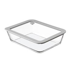 Контейнер для запекания и хранения с вакуумным эффектом Vacuum Glass, 1,4 л, светло-серый, Smart Solutions