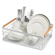 Сушилка для посуды Granli, 43x30,5x14 см, белая, Smart Solutions