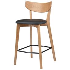 Стул барный Unique Furniture, Pero, PU-кожа, черный, Unique Furniture