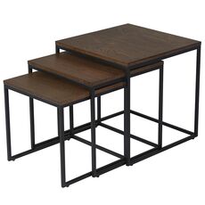 Набор столиков Unique Furniture, Rivoli, 3 шт., 50/45/40 см (куб), Unique Furniture