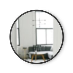 Зеркало настенное Hub D45 черное, Umbra