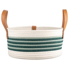 Корзина для хранения Helly ?30х15 см, бежевая/зеленая, Bergenson Bjorn